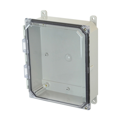 Allied Moulded AMP1082CCH Polycarbonate Electrical Enclosure w/Clear Cover
