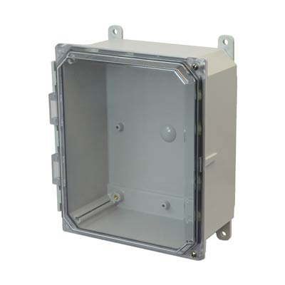 Allied Moulded AMP1084CCH Polycarbonate Electrical Enclosure w/Clear Cover