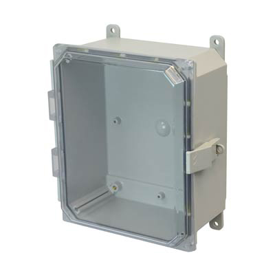 Allied Moulded AMP1084CCNL Polycarbonate Electrical Enclosure w/Clear Cover