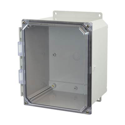 Allied Moulded AMP1086CCF Polycarbonate Electrical Enclosure w/Clear Cover