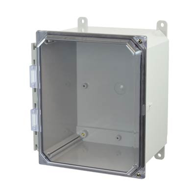 Allied Moulded AMP1086CCH Polycarbonate Electrical Enclosure w/Clear Cover