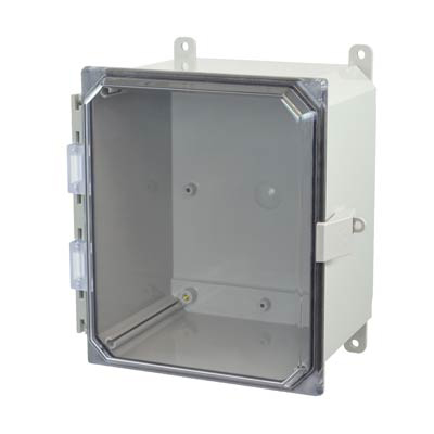 Allied Moulded AMP1086CCNL Polycarbonate Electrical Enclosure w/Clear Cover