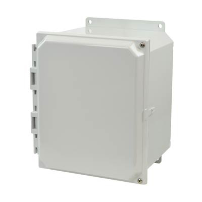 Allied Moulded AMP1086HF Polycarbonate Electrical Enclosure w/Solid Cover
