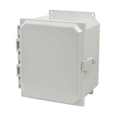 Allied Moulded AMP1086NLF Polycarbonate Electrical Enclosure w/Solid Cover