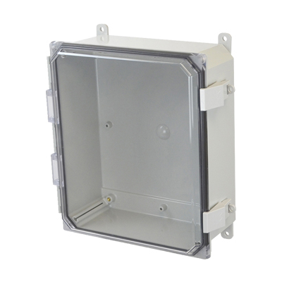 Allied Moulded AMP1204CCNL Polycarbonate Electrical Enclosure w/Clear Cover
