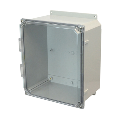 Allied Moulded AMP1206CCF Polycarbonate Electrical Enclosure w/Clear Cover