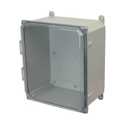 Allied Moulded AMP1426CC Polycarbonate Electrical Enclosure w/Clear Cover