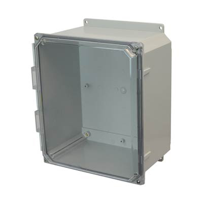 Allied Moulded AMP1426CCF Polycarbonate Electrical Enclosure w/Clear Cover