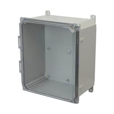 Allied Moulded AMP1426CCH Polycarbonate Electrical Enclosure w/Clear Cover