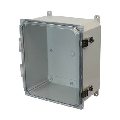 Allied Moulded AMP1426CCL Polycarbonate Electrical Enclosure w/Clear Cover
