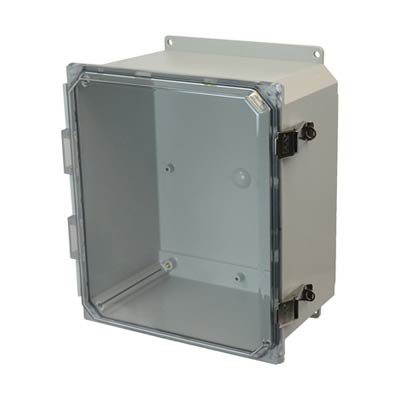 Allied Moulded AMP1426CCLF Polycarbonate Electrical Enclosure w/Clear Cover