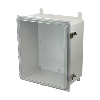 Allied Moulded AMP1648CCL Polycarbonate Electrical Enclosure w/Clear Cover