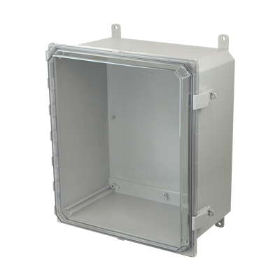 Allied Moulded AMP1648CCNL Polycarbonate Electrical Enclosure w/Clear Cover