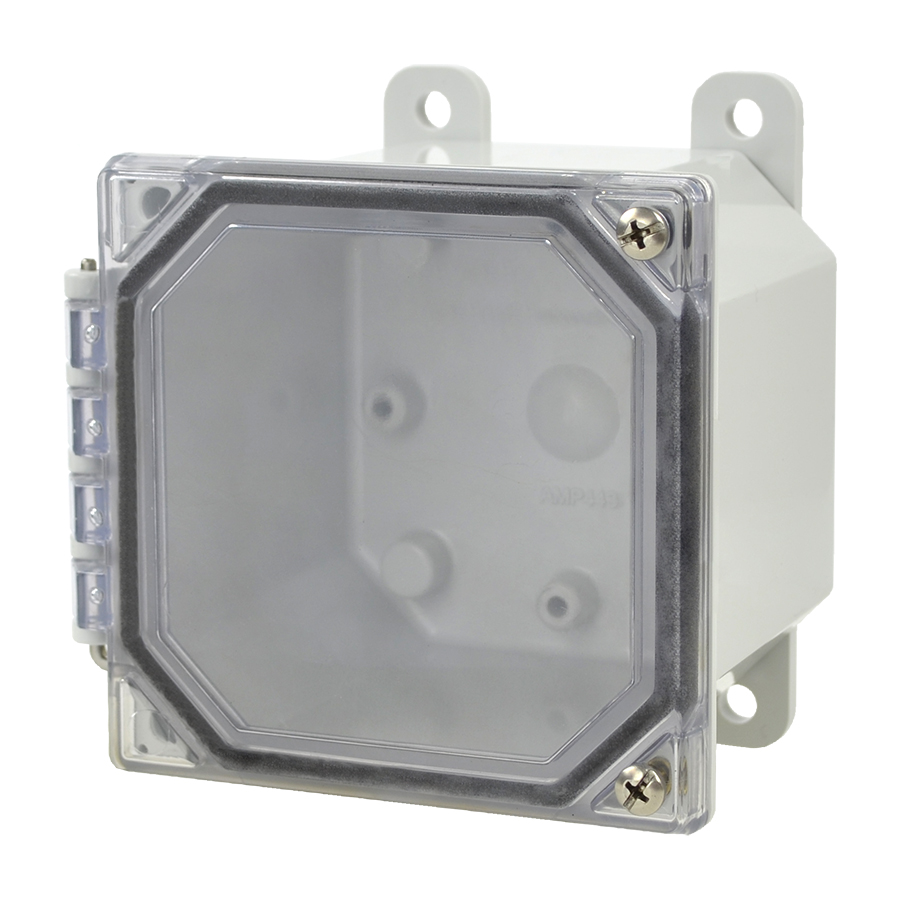 Allied Moulded AMP443CCH Polycarbonate Electrical Enclosure