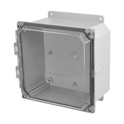 Allied Moulded AMP884CCF Polycarbonate Electrical Enclosure w/Clear Cover