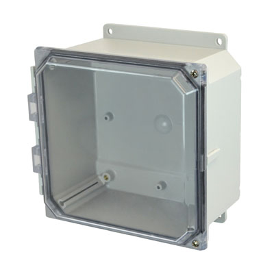 Allied Moulded AMP884CCHF Polycarbonate Electrical Enclosure w/Clear Cover