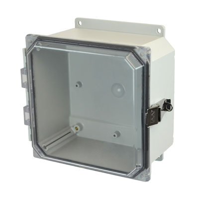 Allied Moulded AMP884CCLF Polycarbonate Electrical Enclosure w/Clear Cover