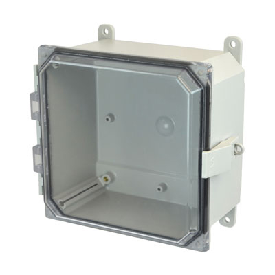 Allied Moulded AMP884CCNL Polycarbonate Electrical Enclosure w/Clear Cover