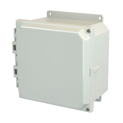 Allied Moulded AMP884HF Polycarbonate Electrical Enclosure w/Solid Cover