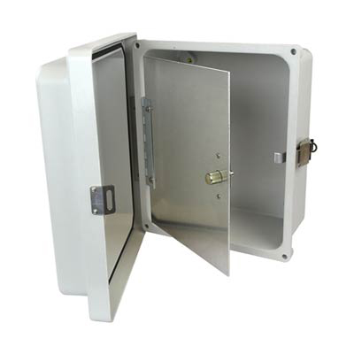 Allied Moulded HFP108 Aluminum Swing Panel Kit for 10x8" Enclosures