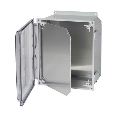 Allied Moulded HFPP108 Aluminum Swing Panel Kit for 10x8" Enclosures