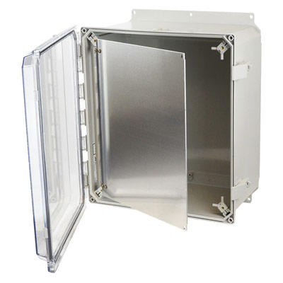 Allied Moulded HFPP206 Aluminum Swing Panel Kit for 20x16" Enclosures