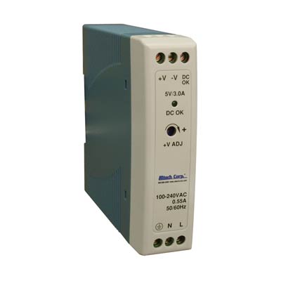 Altech PS-S2012 20W Single Phase DIN Rail Switching Power Supply