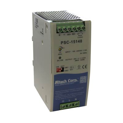 Altech PSC-15124 150W Single Phase DIN Rail Switching Power Supply