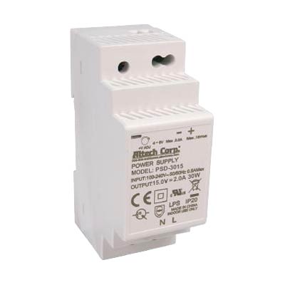Altech PSD-3015 30W Single Phase DIN Rail Switching Power Supply