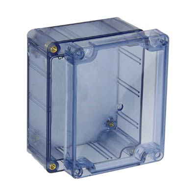 Bud Industries BT-2723 Polycarbonate Electronic Enclosure w/Clear Cover