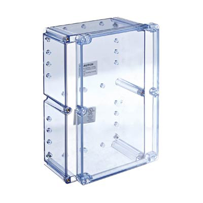 Bud Industries BT-2740 Polycarbonate Electronic Enclosure w/Clear Cover