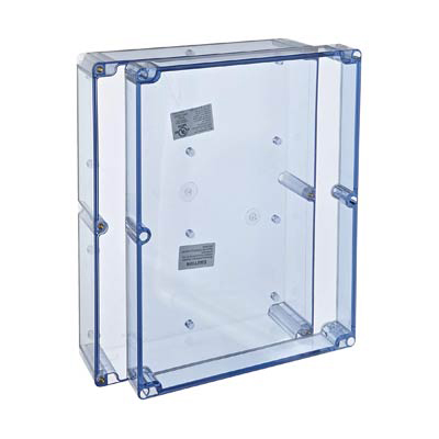 Bud Industries BT-2742 Polycarbonate Electronic Enclosure w/Clear Cover