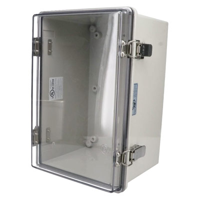 Bud Industries NBA-10164 Polycarbonate Electrical Enclosure w/Clear Cover
