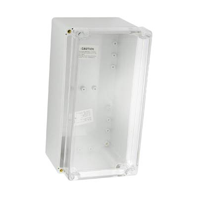 Bud Industries PNR-2600-C Polycarbonate Electronic Enclosure w/Clear Cover
