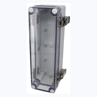 Bud Industries PTH-22480-C Fiberglass Electrical Enclosure w/Clear Cover