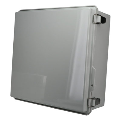 Bud Industries PTQ-11070 Polycarbonate Electrical Enclosure w/Solid Cover
