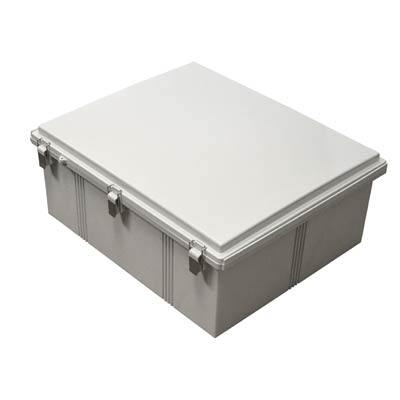 Bud Industries PTQ-11080 Polycarbonate Electrical Enclosure w/Solid Cover