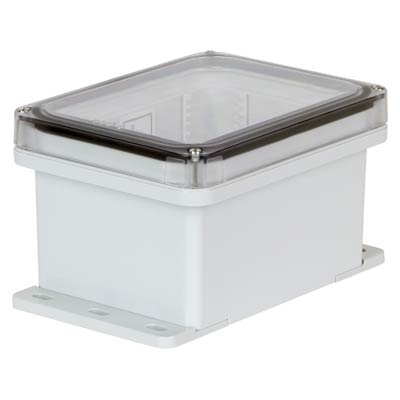 Ensto UPCT080604F Polycarbonate Electrical Enclosure w/Clear Cover
