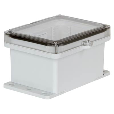 Ensto UPCT080604HSF Polycarbonate Electrical Enclosure w/Clear Cover