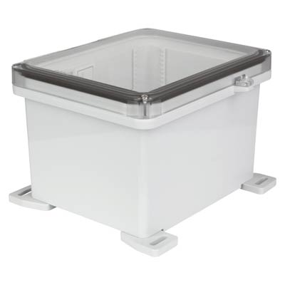 Ensto UPCT100806HS Polycarbonate Electrical Enclosure w/Clear Cover