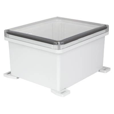 Ensto UPCT121006 Polycarbonate Electrical Enclosure w/Clear Cover