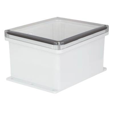 Ensto UPCT121006F Polycarbonate Electrical Enclosure w/Clear Cover
