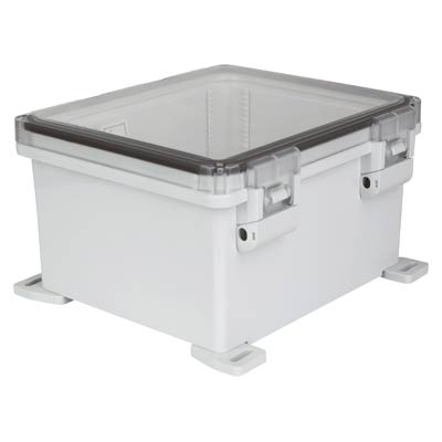 Ensto UPCT121006HNL Polycarbonate Electrical Enclosure w/Clear Cover
