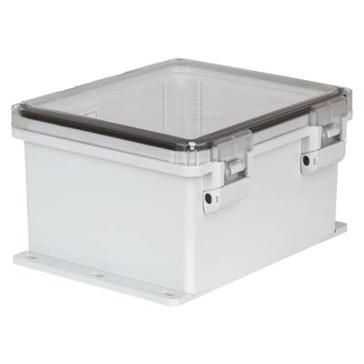 Ensto UPCT121006HNLF Polycarbonate Electrical Enclosure w/Clear Cover