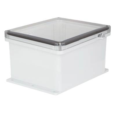 Ensto UPCT121006HSF Polycarbonate Electrical Enclosure w/Clear Cover