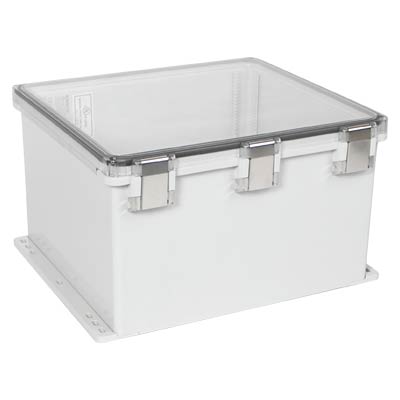 Ensto UPCT181610HMLF Polycarbonate Electrical Enclosure w/Clear Cover