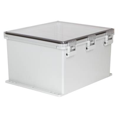 Ensto UPCT181610HNLF Polycarbonate Electrical Enclosure w/Clear Cover