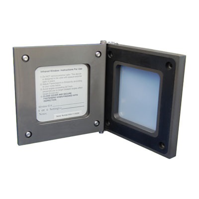 Exiscan XIR-A-4-H-2 Infrared (IR) Inspection Window, 4 x 4" Aperture