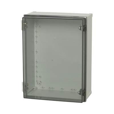 Fibox UL CAB PC 403018 T3B Polycarbonate Electronic Enclosure w/Clear Cover