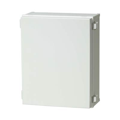 Fibox UL CAB PC 504020 G Polycarbonate Electronic Enclosure w/Solid Cover